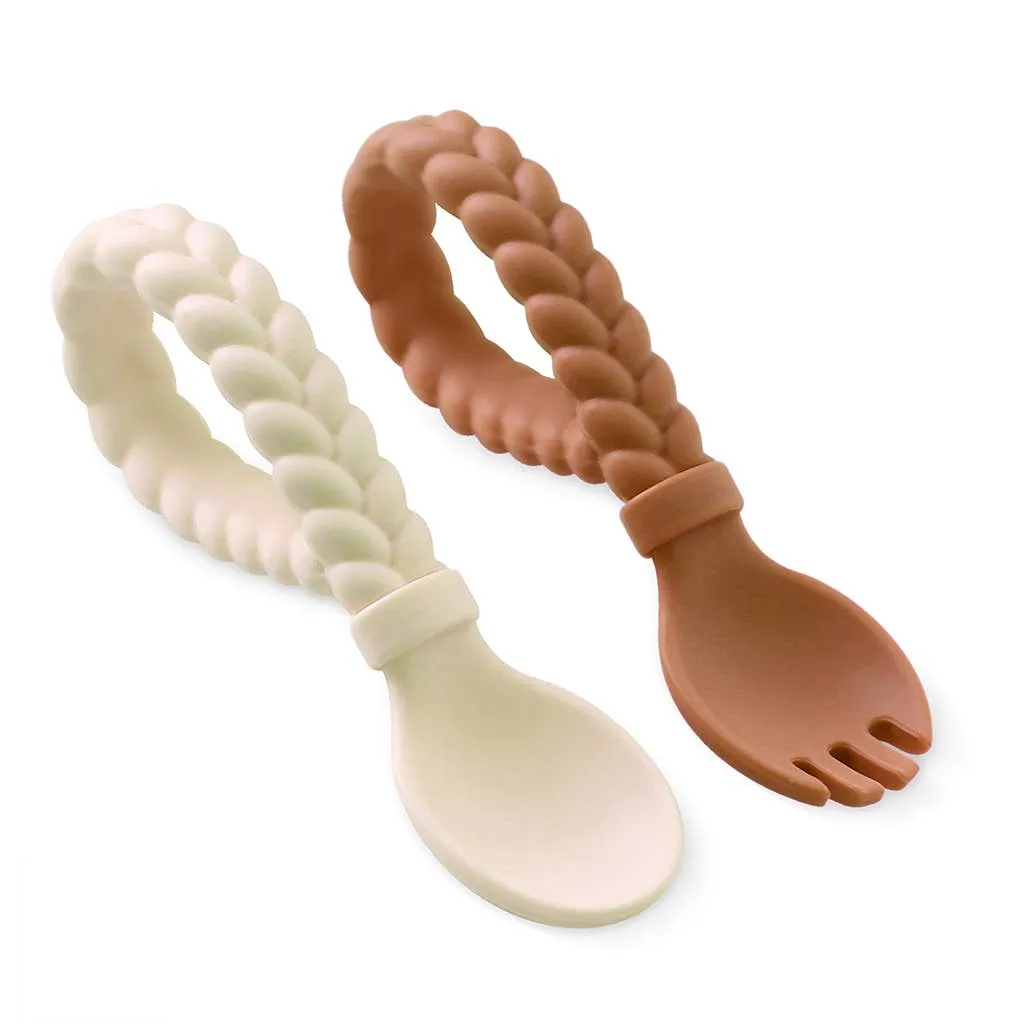 Buttercream   Toffee Sweetie Spoons™ Spoon   Fork Set