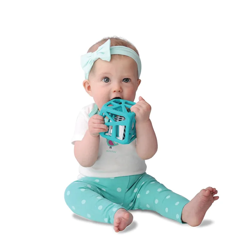 Chew Cube Easy-Grip Teether Rattle